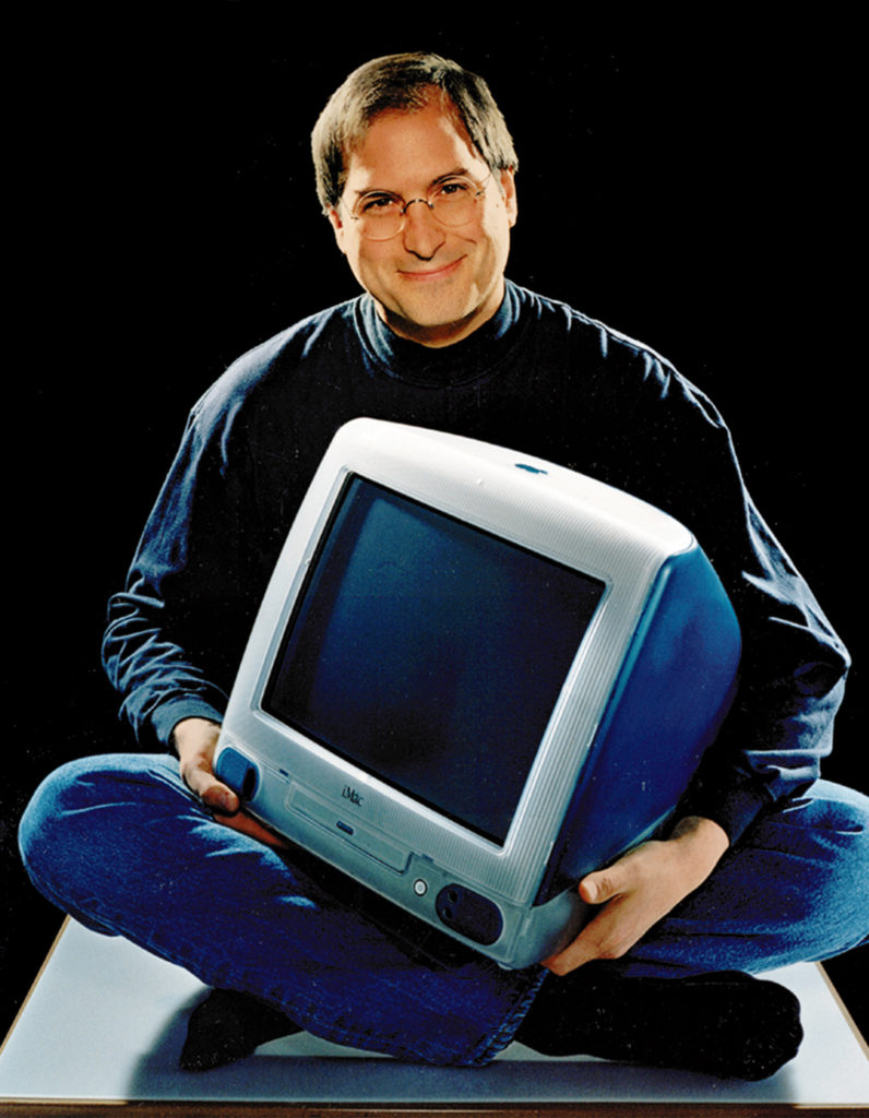 Steve Jobs with iMac G3